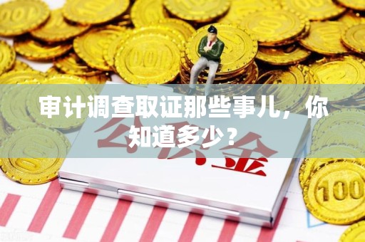 闽清审计调查取证那些事儿，你知道多少？