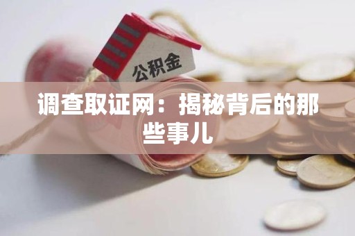 闽清调查取证网：揭秘背后的那些事儿